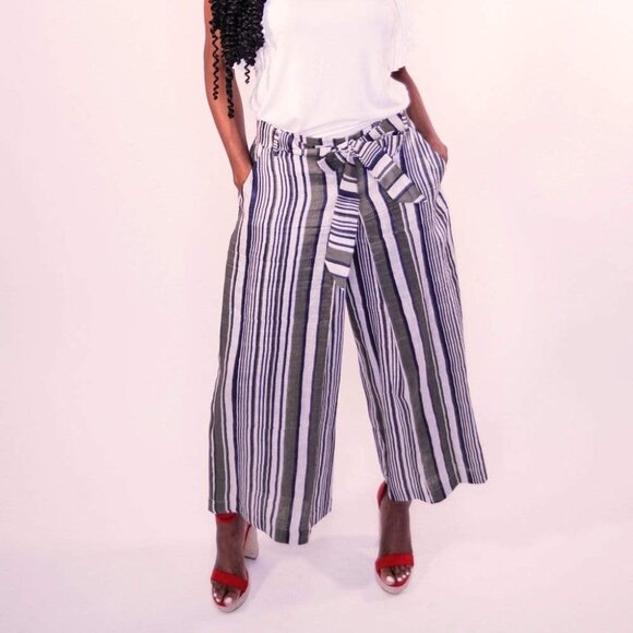 Anthropologie Eva Franco Linen Wide Leg Pant - Picture 1 of 5